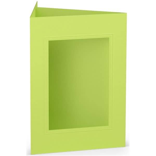 Passepartoutkarte B6 eckig Maigrün