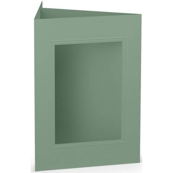 Passepartoutkarte B6 eckig Eucalyptus