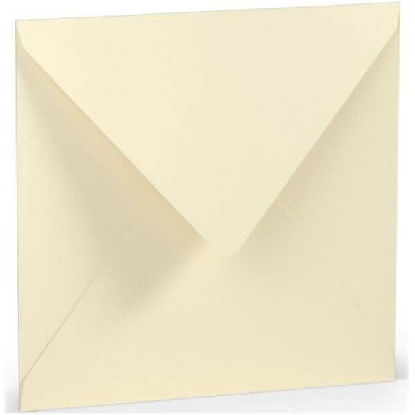 Briefumschläge 16,4x16,4cm Seidenfutter Nassklebung VE=5 Stück Chamois