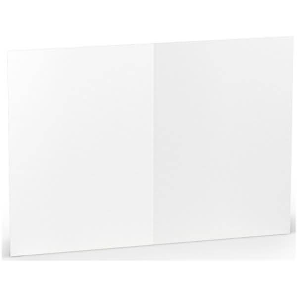 Doppelkarte A6 hoch Weiß