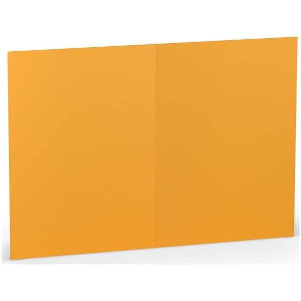 Doppelkarte A6 hoch Ocker