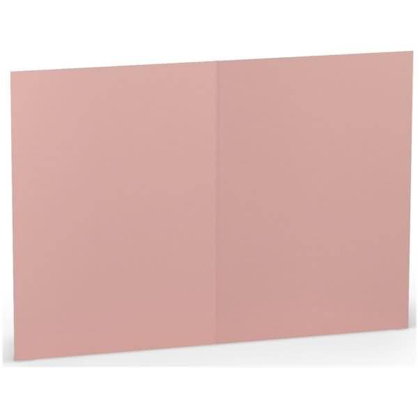 Doppelkarte A6 hoch Rose