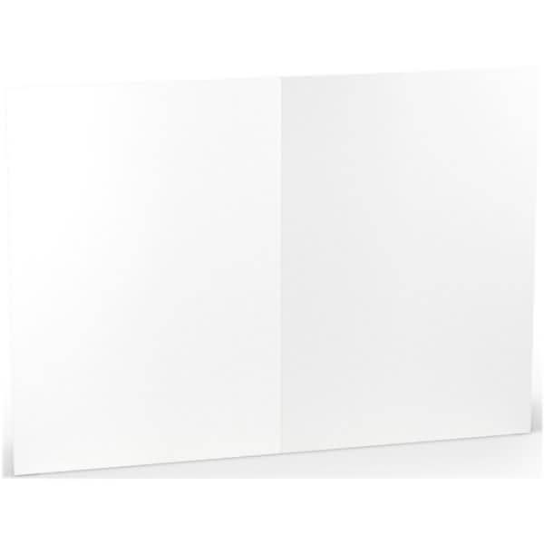 Doppelkarte A5 hoch VE=5 Stück Weiß