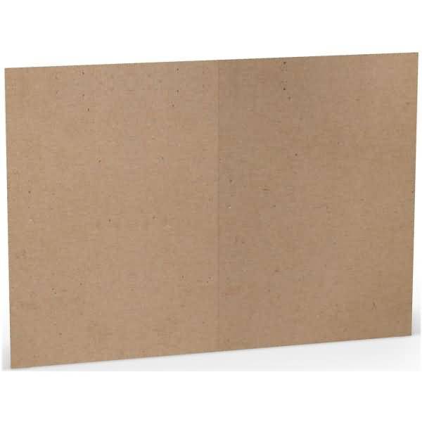 Doppelkarte A5 hoch Kraft