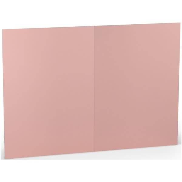 Doppelkarte A5 hoch Rose