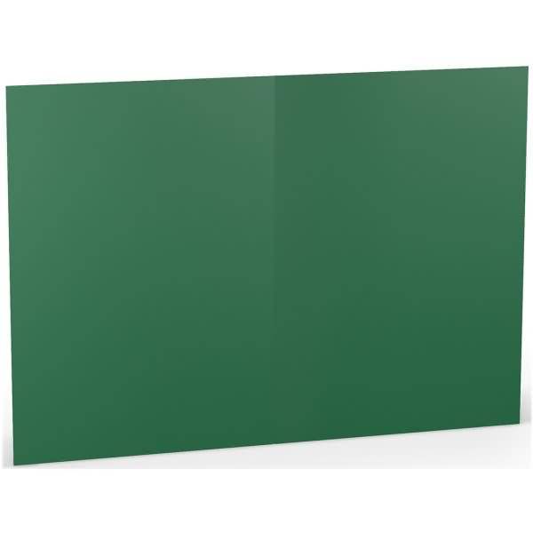 Doppelkarte A5 hoch Tannengrün