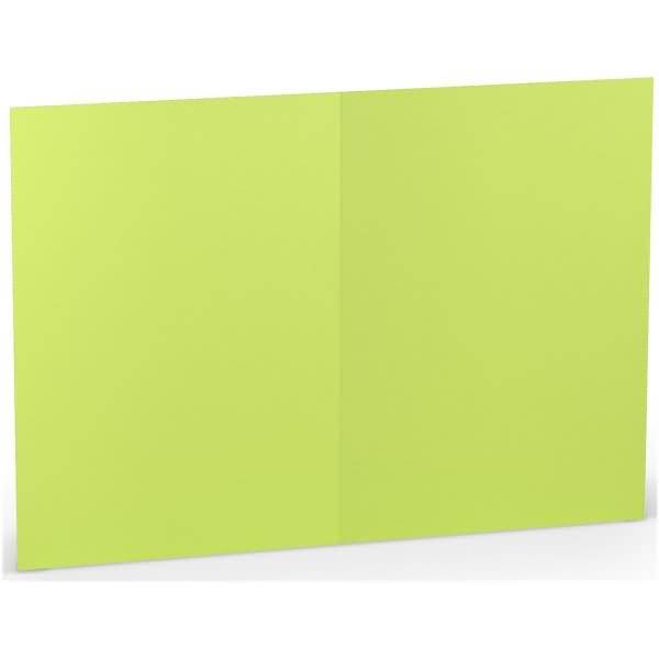 Doppelkarte B6 hoch Maigrün