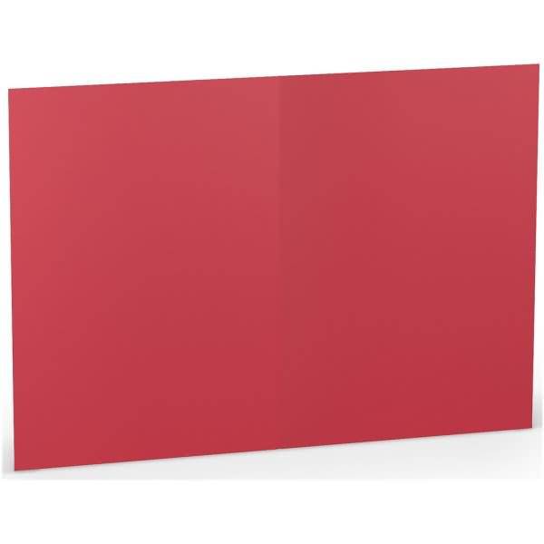Doppelkarte B6 hoch Rot