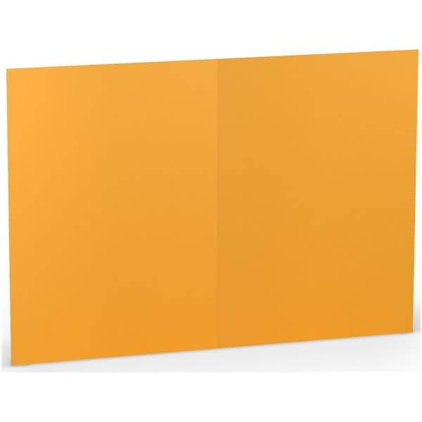 Doppelkarte B6 hoch Ocker