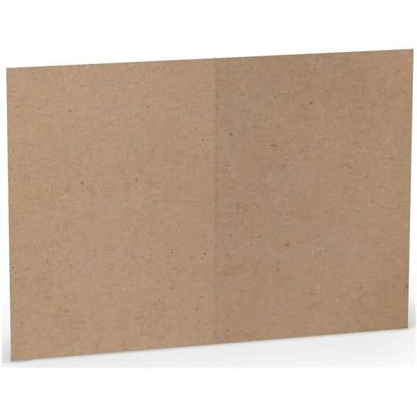 Doppelkarte B6 hoch Kraft