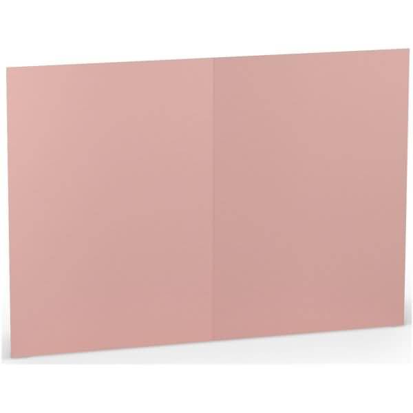 Doppelkarte B6 hoch Rose