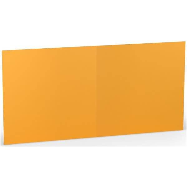 Doppelkarte 15,7x15,7cm Ocker