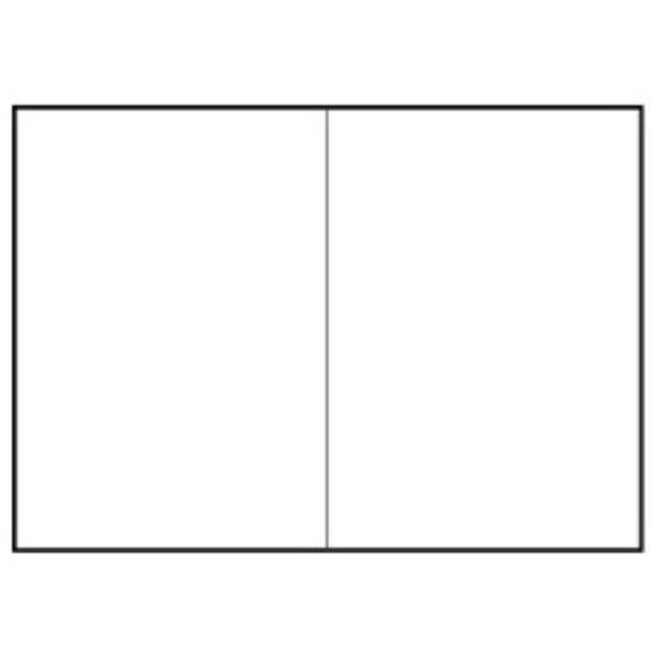 Einlegeblatt doppelt für B6 hoch 100g/qm Weiß