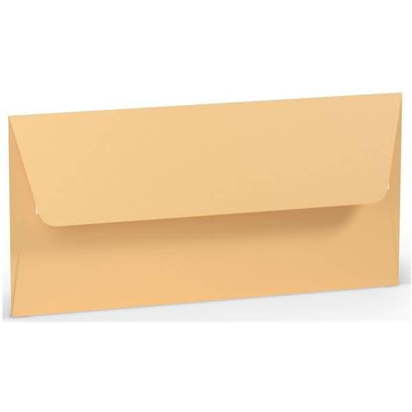 Briefumschlag Haftklebung DL Seidenfutter Melon