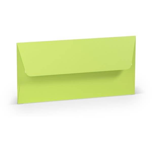 Briefumschlag Haftklebung DL Seidenfutter Maigrün