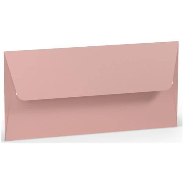 Briefumschlag Haftklebung DL Seidenfutter Rose