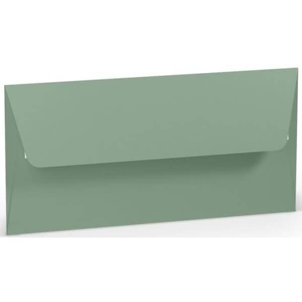 Briefumschlag Haftklebung DL Seidenfutter Eucalyptus