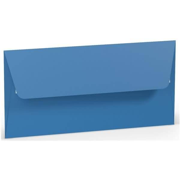 Briefumschlag Haftklebung DL Seidenfutter Stahlblau