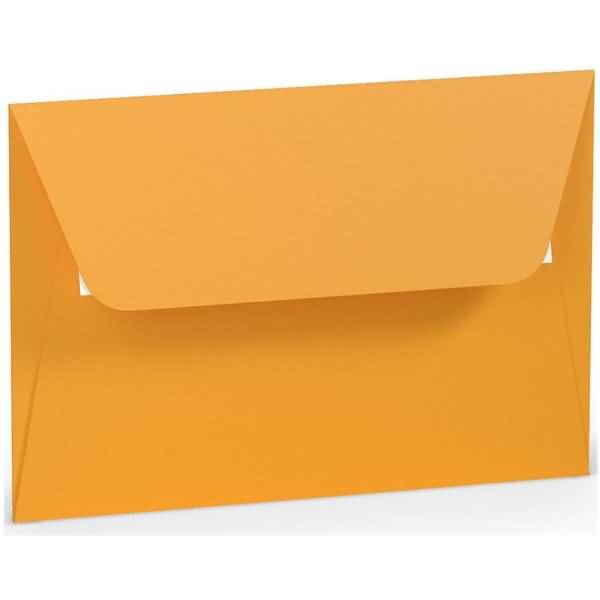 Briefumschlag Haftklebung C6 Seidenfutter Ocker