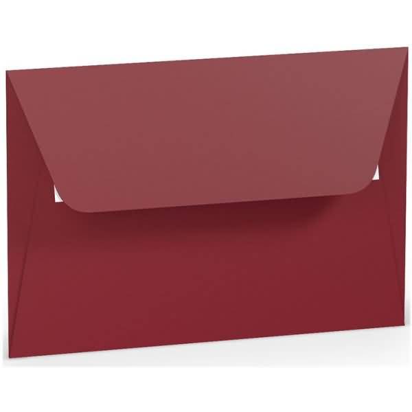 Briefumschlag Haftklebung C6 Seidenfutter Rosso