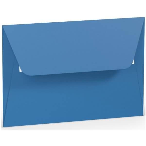 Briefumschlag Haftklebung C6 Seidenfutter Stahlblau