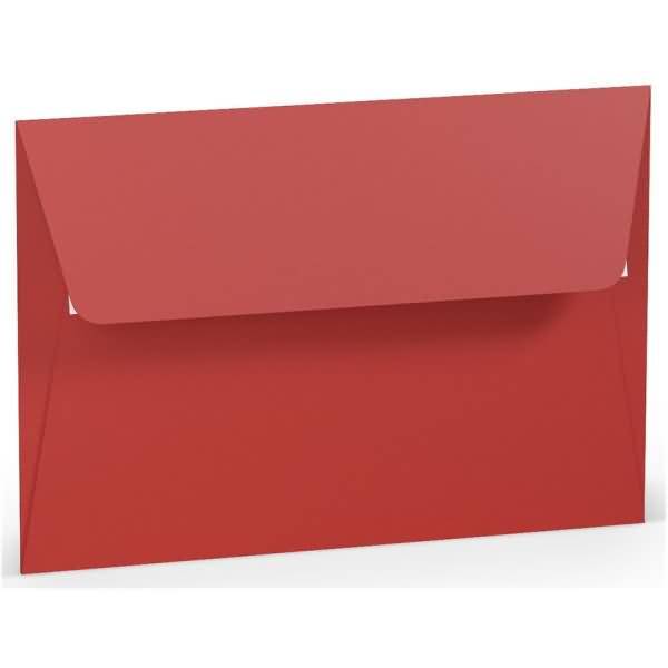 Briefumschlag Haftklebung B6 Seidenfutter Tomate
