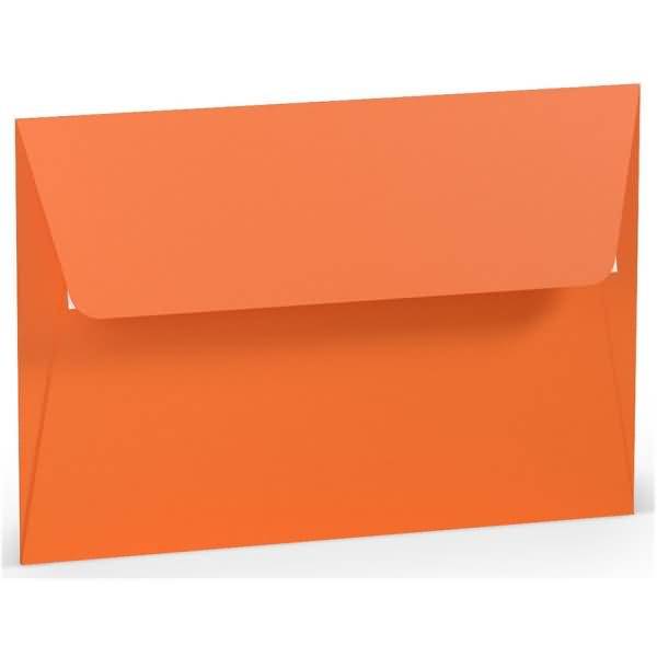 Briefumschlag Haftklebung B6 Seidenfutter Orange