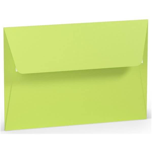 Briefumschlag Haftklebung B6 Seidenfutter Maigrün