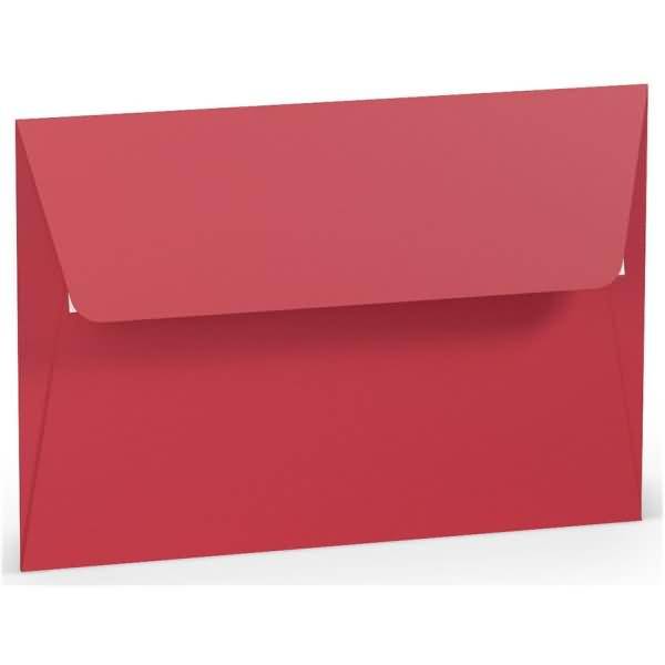 Briefumschlag Haftklebung B6 Seidenfutter Rot