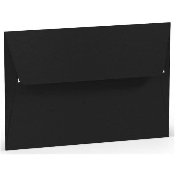 Briefumschlag Haftklebung B6 Seidenfutter Schwarz