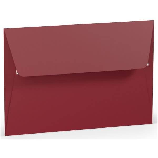 Briefumschlag Haftklebung B6 Seidenfutter Rosso