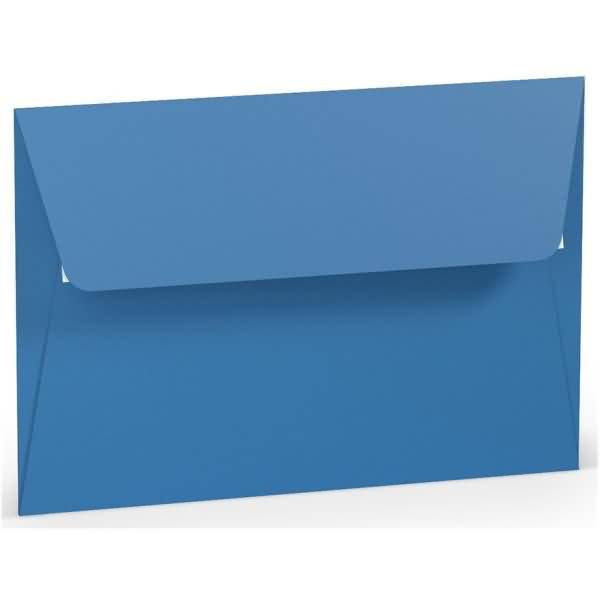 Briefumschlag Haftklebung B6 Seidenfutter Stahlblau