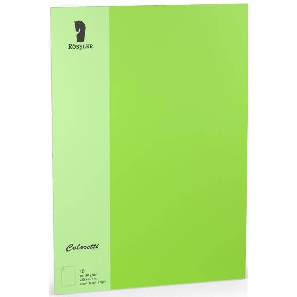 Briefpapier Coloretti A4 80g/qm VE=10 Blatt hellgrün