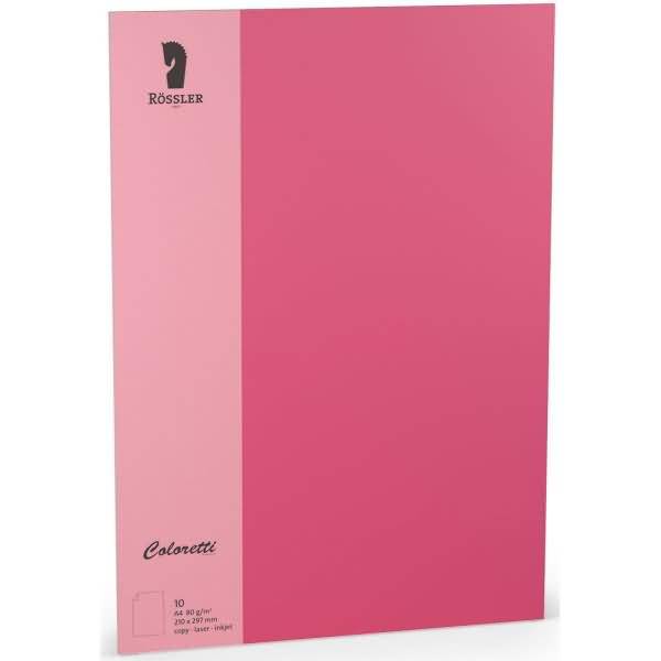 Briefpapier Coloretti A4 80g/qm VE=10 Blatt Pink