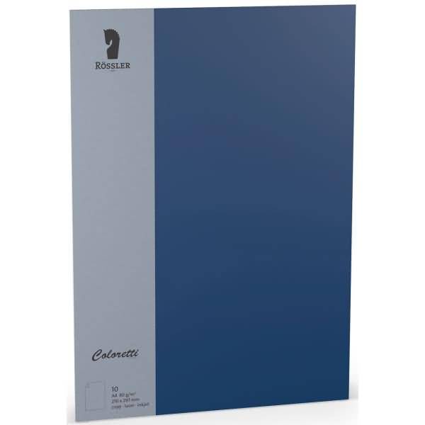 Briefpapier Coloretti A4 80g/qm VE=10 Blatt Jeans