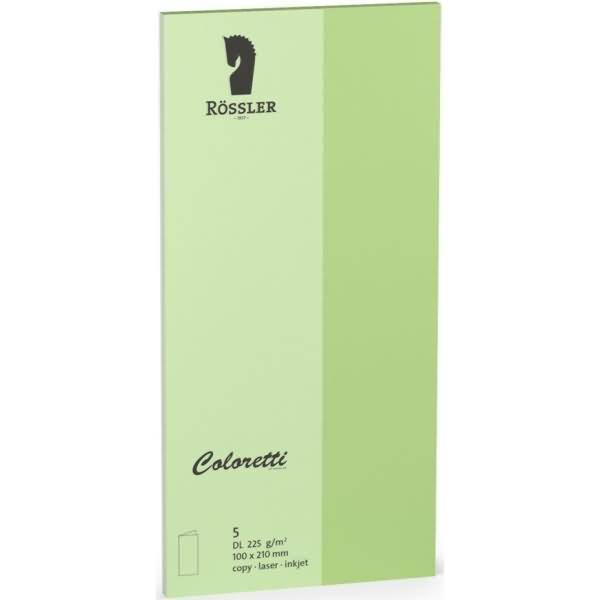 Doppelkarte Coloretti DL hoch VE=5 Stück peppermint