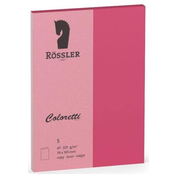 Doppelkarte Coloretti A7 hoch VE=5 Stück Pink