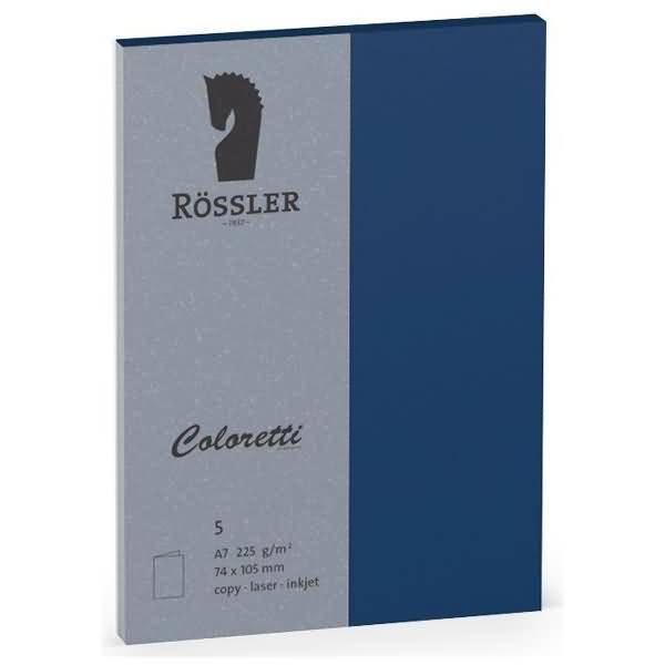 Doppelkarte Coloretti A7 hoch VE=5 Stück Jeans