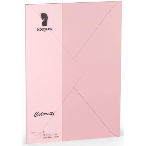 Briefumschläge Coloretti VE=5 Stück C5 rosa