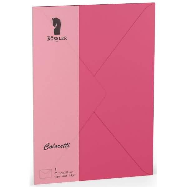 Briefumschläge Coloretti VE=5 Stück C5 Pink