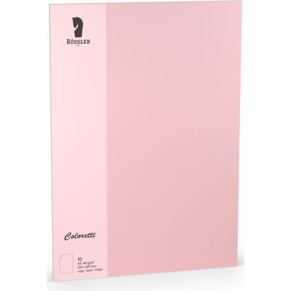 Einzelkarte Coloretti A4 165g/qm VE=10 Stück rosa