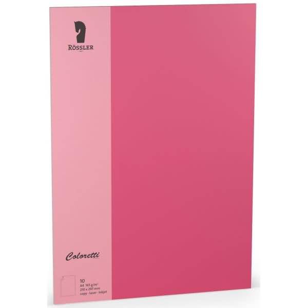 Einzelkarte Coloretti A4 165g/qm VE=10 Stück Pink