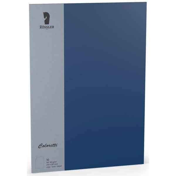 Einzelkarte Coloretti A4 165g/qm VE=10 Stück Jeans