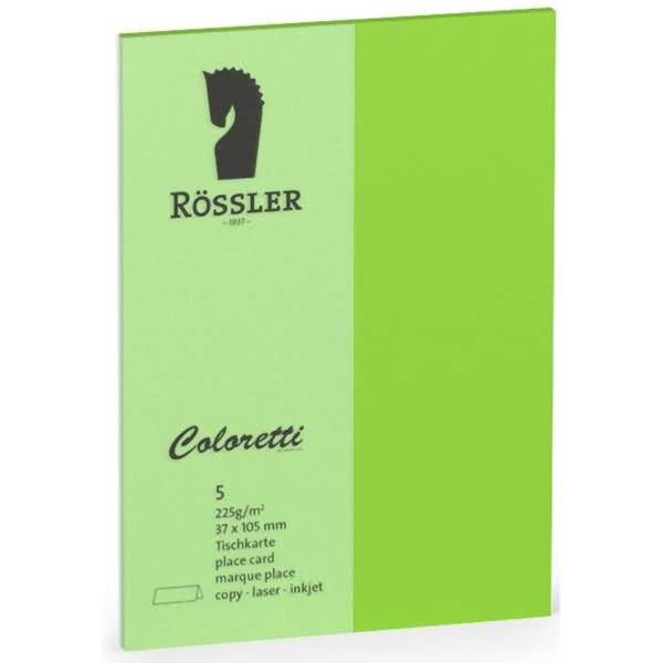 Tischkarte Coloretti A7 VE=5 Stück hellgrün