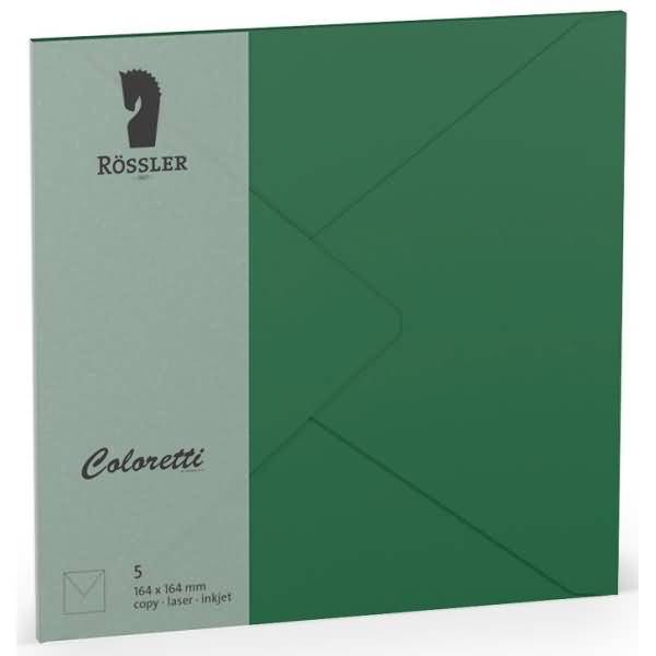 Briefumschläge Coloretti VE=5 Stück 16,4x16,4cm Forest
