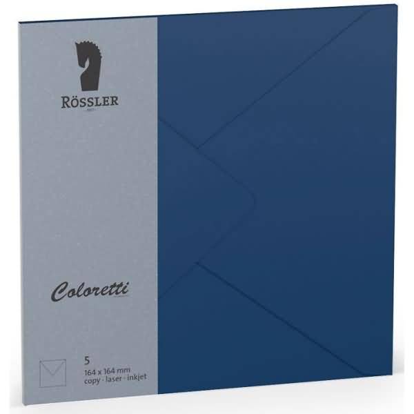 Briefumschläge Coloretti VE=5 Stück 16,4x16,4cm Jeans