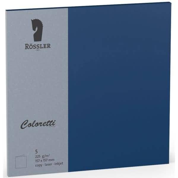 Doppelkarte Coloretti 15,7x15,7cm VE=5 Stück Jeans