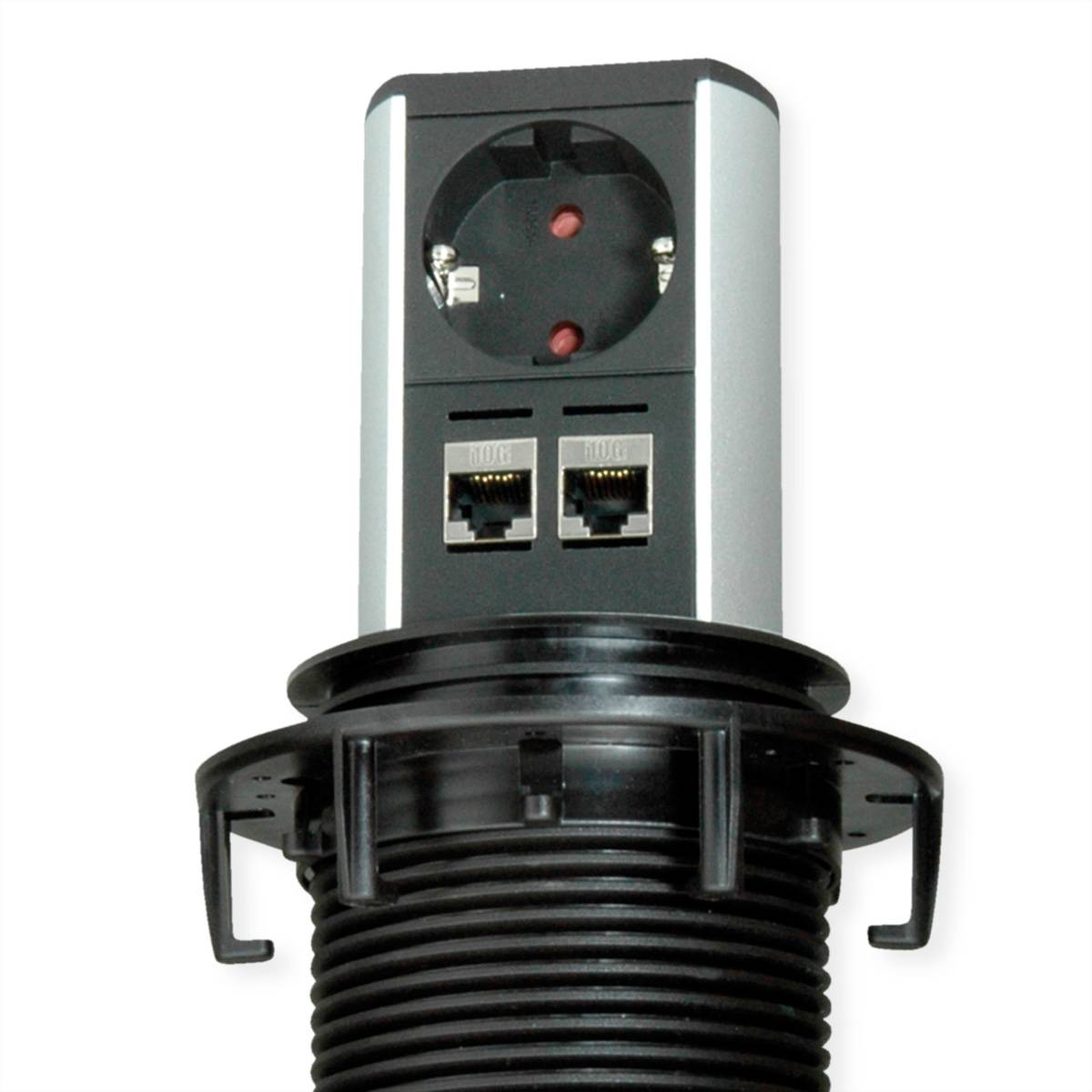 BACHMANN Elevator 1xCEE7/3 2xCAT6A 90°