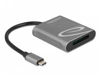 DeLOCK 91741, XQD, Schwarz, Grau, 5000 Mbit/s, Aluminium, USB 3.2 Gen 1 (3.1 Gen 1) Type-C, 57 mm