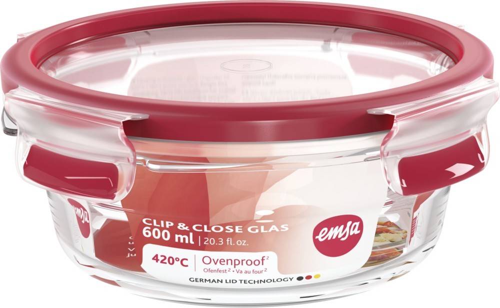 Emsa Frischhaltedose CLIP CLOSE Glas0,6l